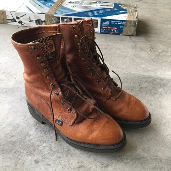 Justin Boots Shoes - Justin Lace Up Boots Size 10.5 EE Width